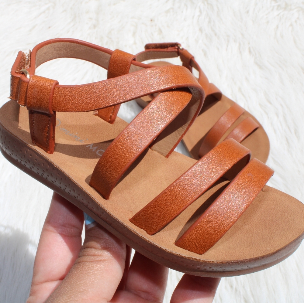 Tan Kids Sandals